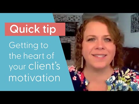 Finding your client’s motivation and getting them into action ⚡️ [Video]