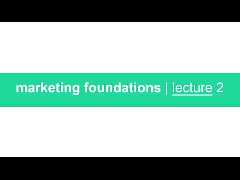 marketing foundations lecture 2 | podcast [Video]