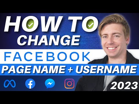 How to Change Facebook Page Name & Username (2023) [Video]