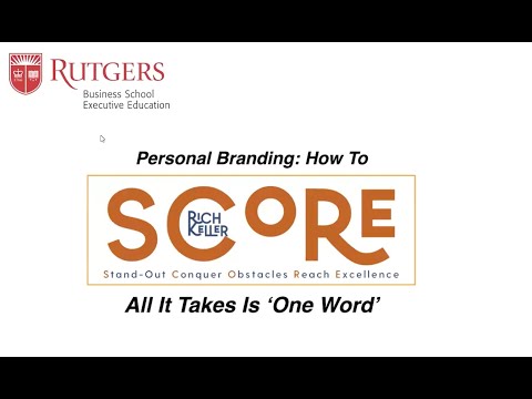Personal Branding: How to Stand Out Conquer Obstacles Reach Excellence (SCORE) [Video]