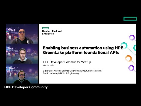 Enabling business automation using HPE GreenLake Platform foundational APIs [Video]