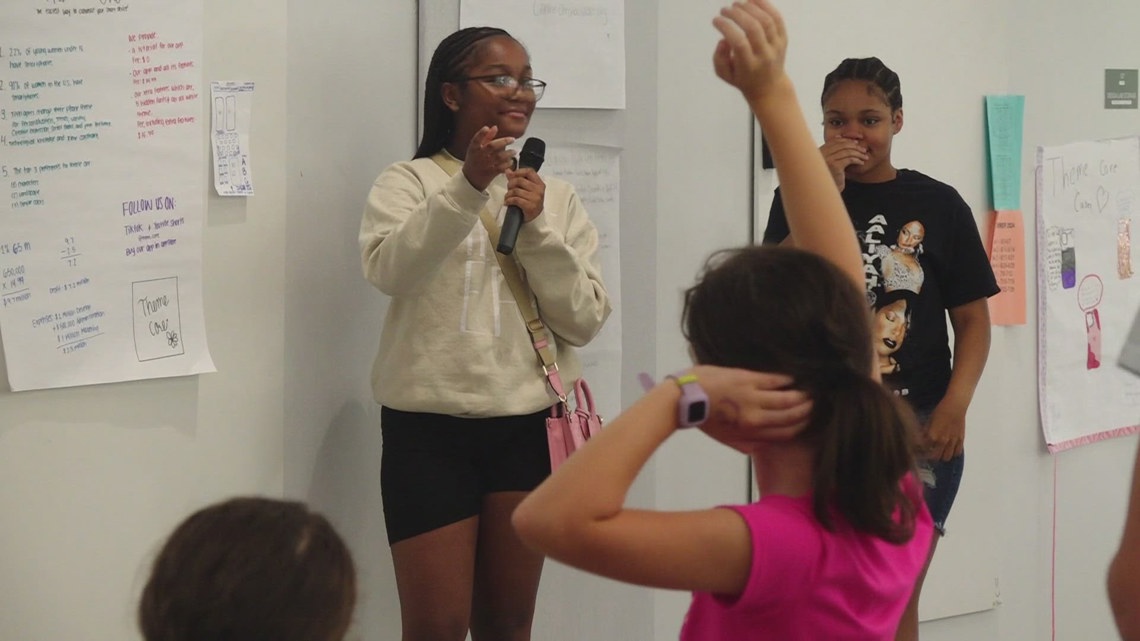 CEO Camp teaches middle school girls how to start a business [Video]