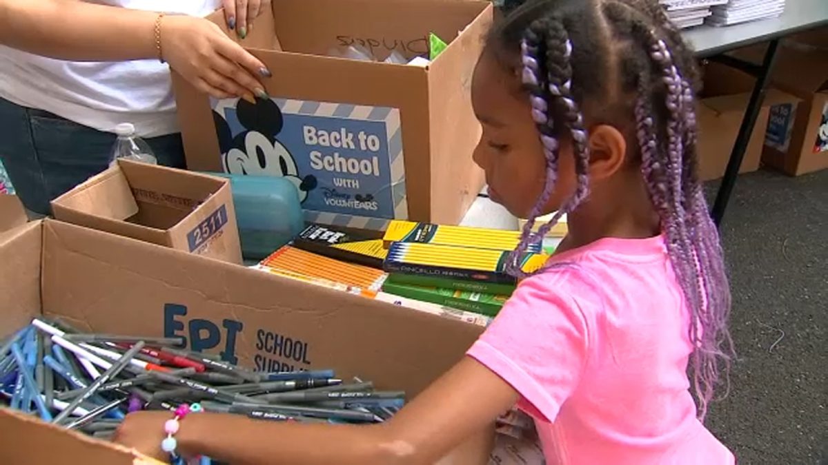 Disney hosts school supply giveaway in Chelsea [Video]