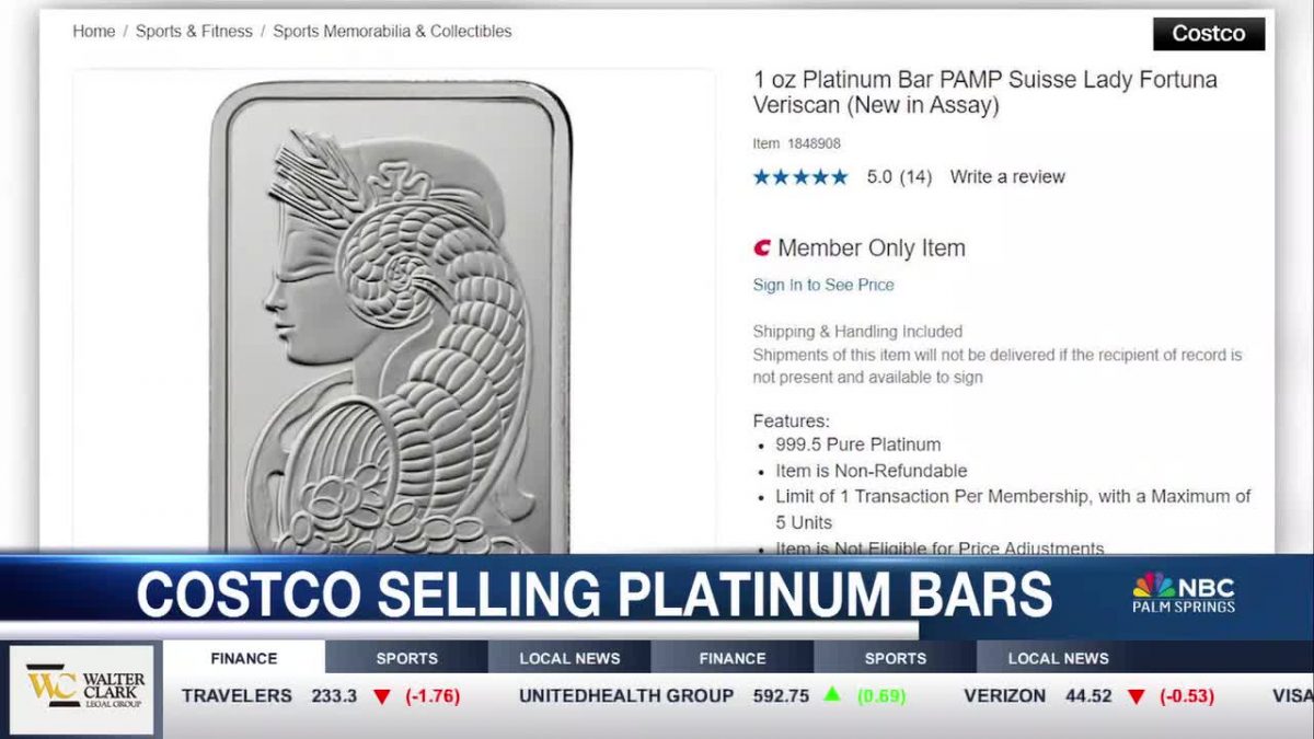 Costco Expands Precious Metals Offerings with New Platinum Bars Featuring Roman Goddess [Video]