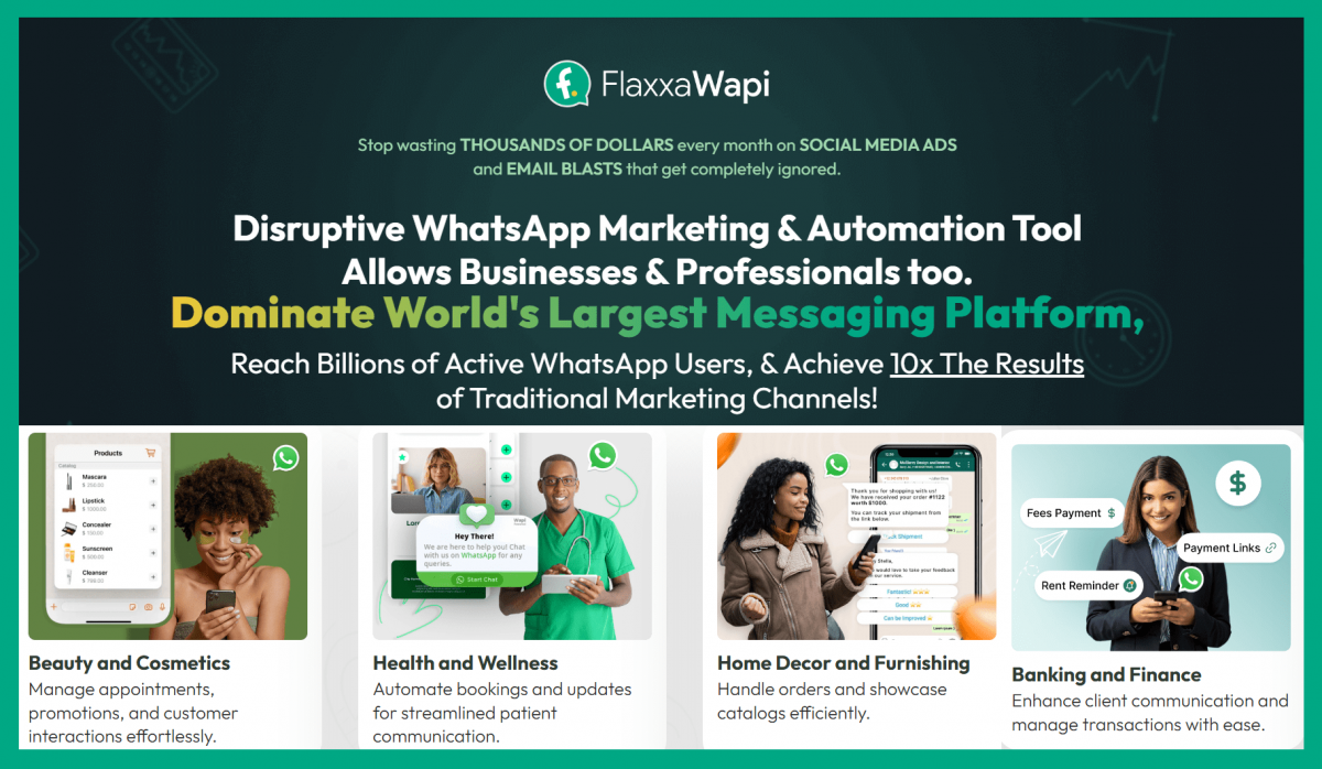 Flaxxa WAPI The Worlds Fisrt WhatsApp Marketing Automation Platform  Online Marketing Scoops [Video]