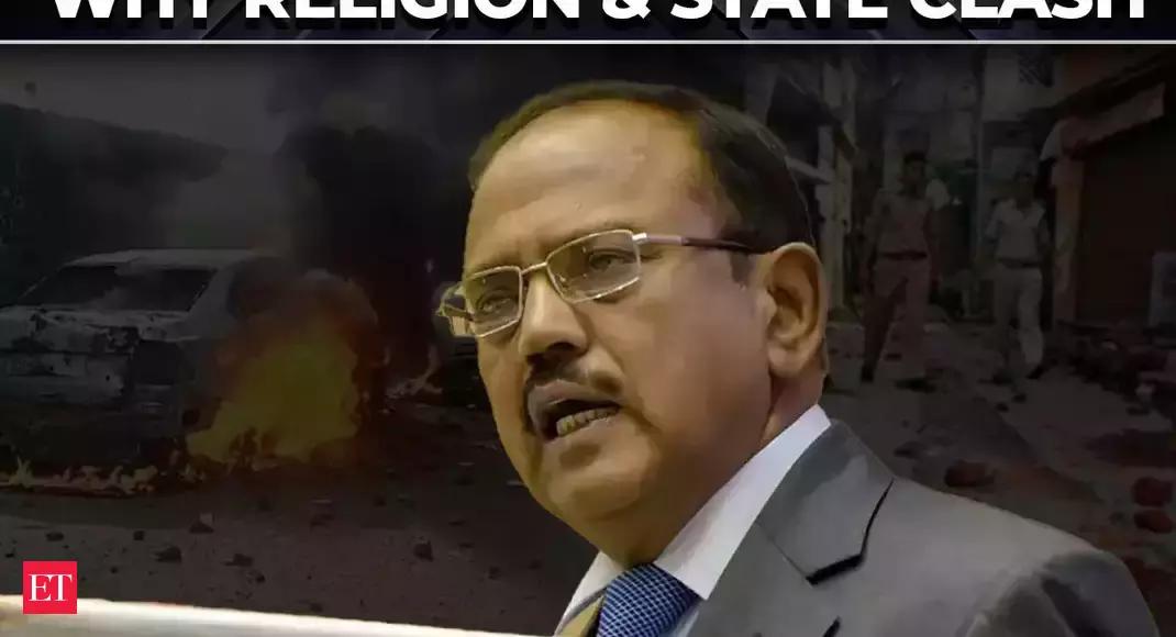 NSA Ajit Doval explains why religion and state clash in any society – The Economic Times Video