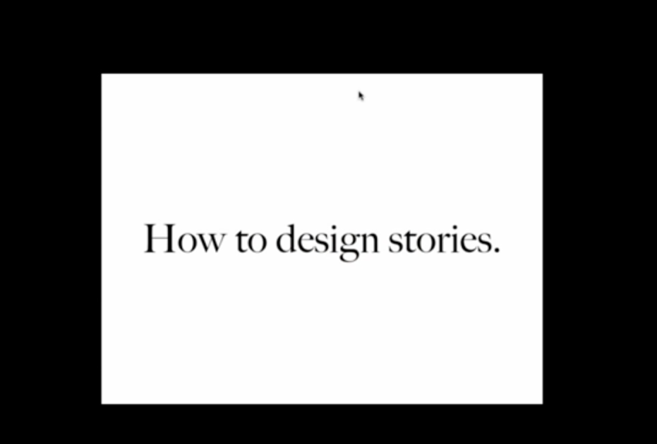 RGD | How to Design Stories [Video]