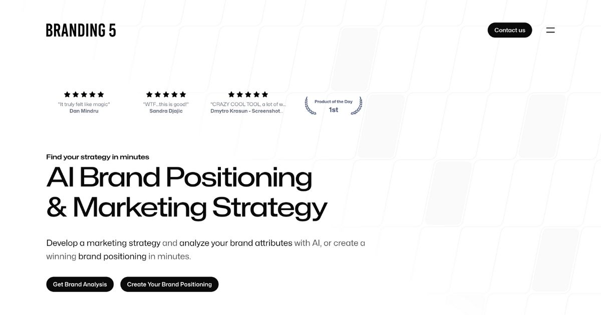 Branding5: AI brand strategy tool [Video]